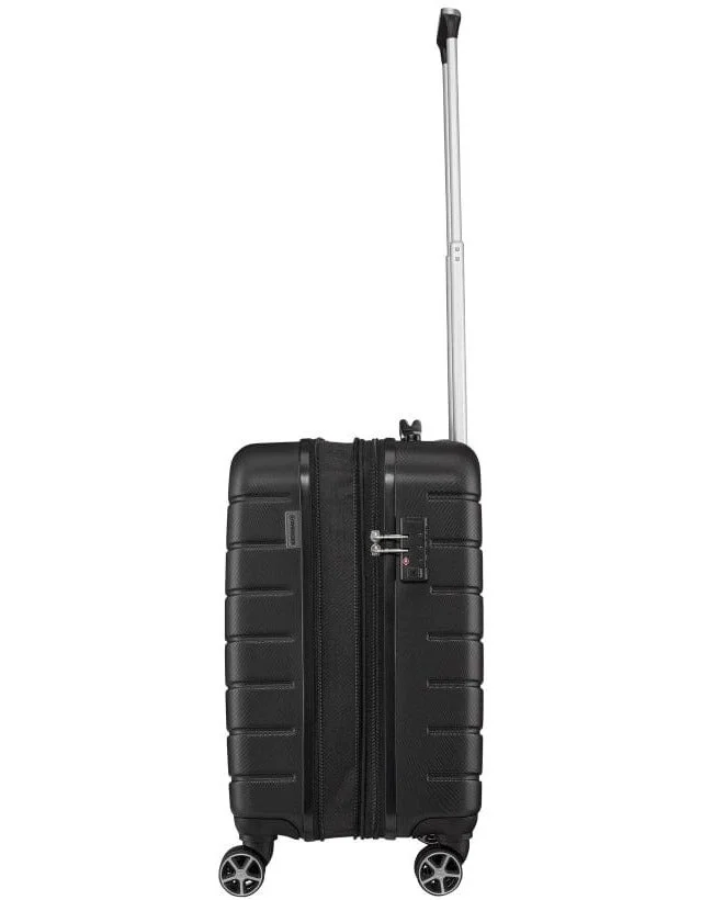 Wenger 56 Vaiana 56 Cm Small 4-Double Wheeled Hardside Expandable Cabin Luggage Trolley - Black  | Best Price UAE